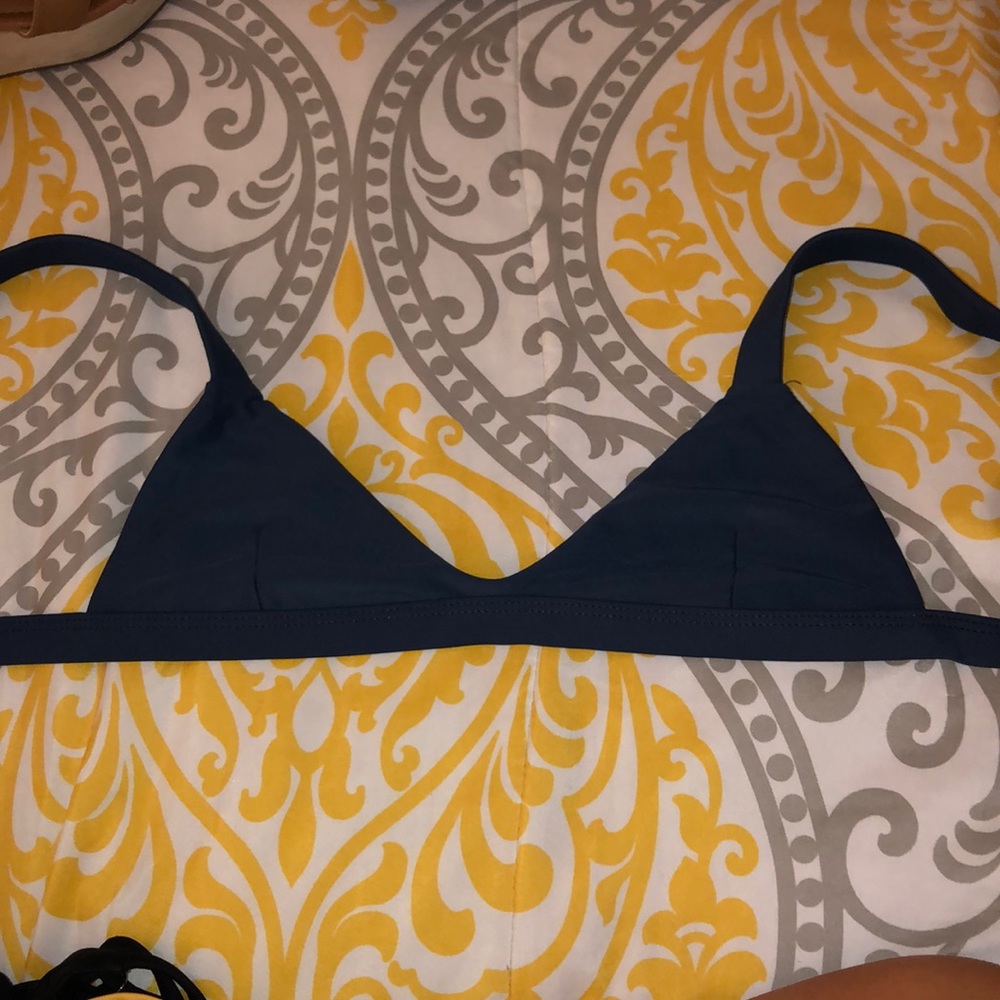 Navy bikini top